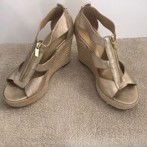 Michael Kors Gold heel shoes